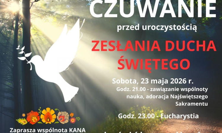 WIGILIA ZESŁANIA DUCHA ŚWIĘTEGO
